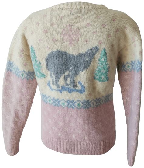 Vintage Wool Pastel Christmas Sweater By Eddie Bauer Shop Thrilling