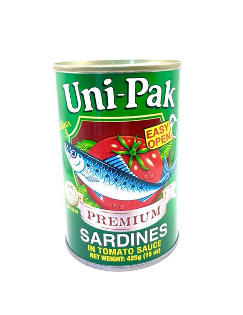 Uni Pak Premium Sardines Tomato Sauce 155g Seattle Manila Oriental Store