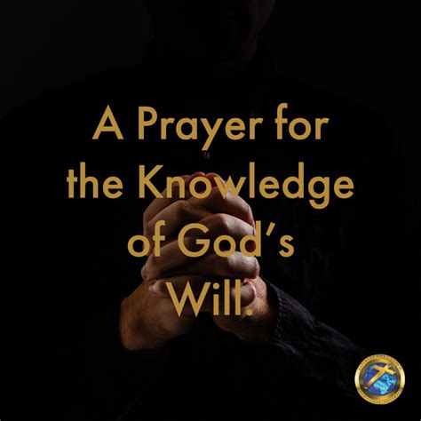 A Prayer For The Knowledge Of God S Will Refinery Life