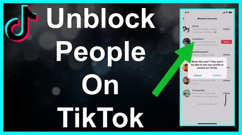 How To Unblock People On TikTok YouTube