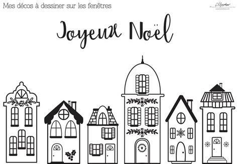 Freebies Les D Cos De No L Dessiner Sur Vos Fen Tres Deco