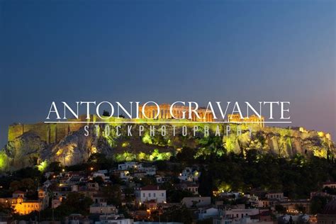 Night View of Acropolis Graphic by AntonioGravante · Creative Fabrica