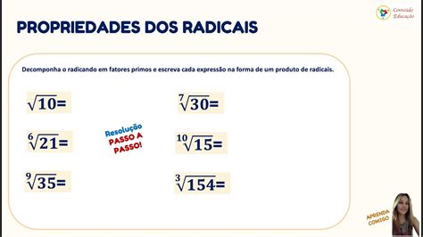 Decomponha O Radicando E Escreva Na Forma De Um Produto De Radicais