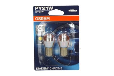 Osram PY21W Chrome Diadem Indicator Light Sphere Lamp Bulbs 12V 21W ...