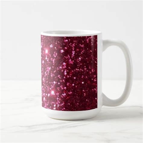 Hot Pink Sparkle Glitter Coffee Mug Zazzle