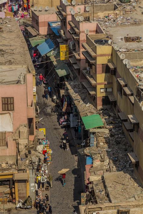 Cairo Egypt January Aerial View Of Muizz Street In Cairo