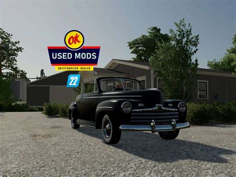 1946 Ford Convertible V10 Fs22 Mod Farming Simulator 22 Mod