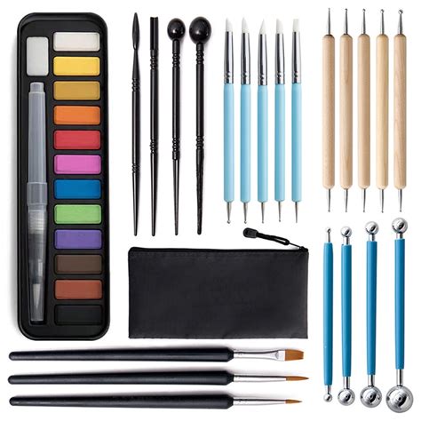 Pcs Clay Tools Sculpting Kit Sculpt Smoothing Wax Carving Pottery