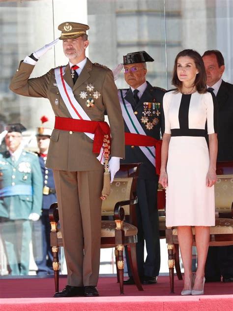 Queen Letizia Of Spain And Her Husband King Juan Iv Of Spain At The