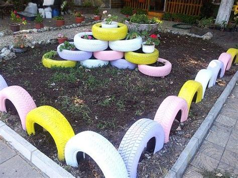 Jardines Decorados Con Llantas Recicladas Diy Llantas Recicladas