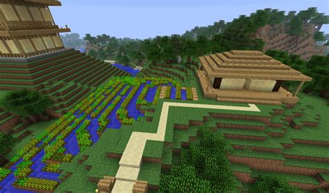 Asian Rice Field House Minecraft Map