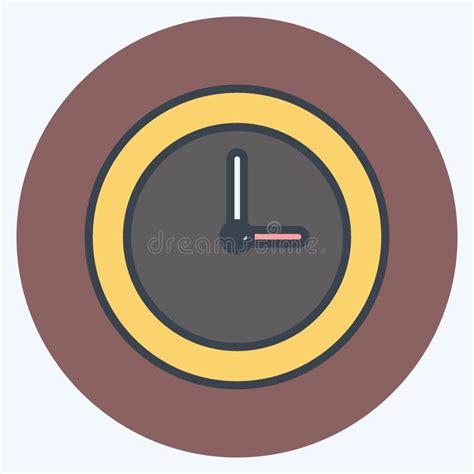 Icon Clock Suitable For Party Symbol Color Mate Style Simple Design