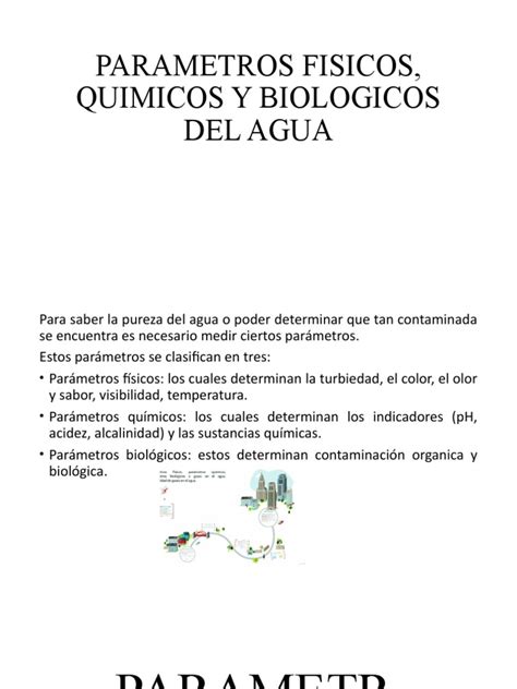 Parametros Fisicos Quimicos Y Biologicos Del Agua Descargar Gratis