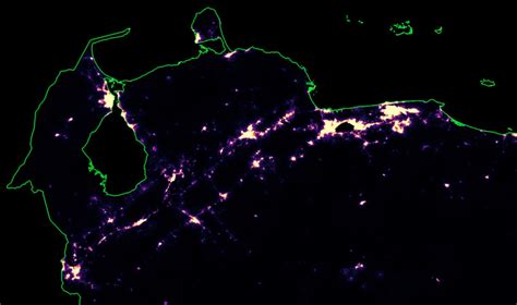 Population Density Heatmap of Venezuela high Resolution Digital Print ...