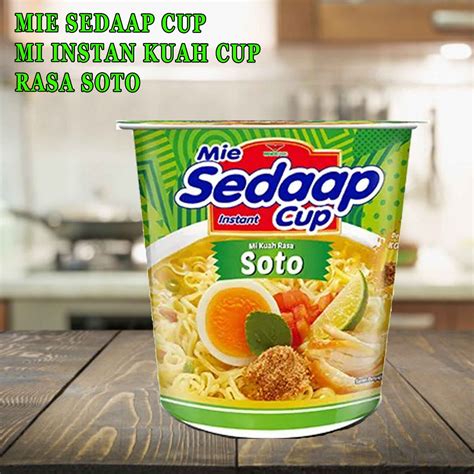 Jual Mie Sedap Cup Mie Instan Kuah Cup Rasa Soto 81g Shopee Indonesia