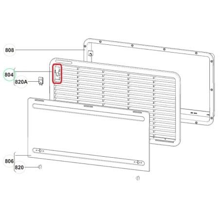 Cursor Rejilla Dometic As Ls Negro Para Caravanas