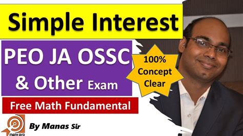 Simple Interest RI ARI SFS ICDS OSSC OSSSC Exams Math Fundamental By