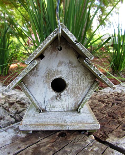 Rustic wood bird houses