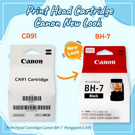 Jual Head Cartridge Original Bh7 Canon G1010 G2010 G3010 Pengganti Ca91 Shopee Indonesia