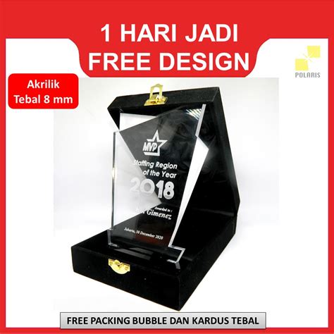 Jual Plakat Akrilik Murah Custom Plakat Piala Akrilik Trophy Akrilik