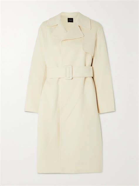 Theory White Trench Coat Atelier Yuwaciaojp