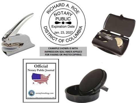 Dc Notary 4 Item Value Bundle Notary Bonding