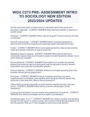 Wgu C Pre Pdf Wgu C Pre Assessment Intro To Sociology New