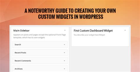 A Guide On Creating Custom Widgets In Wordpress Skt