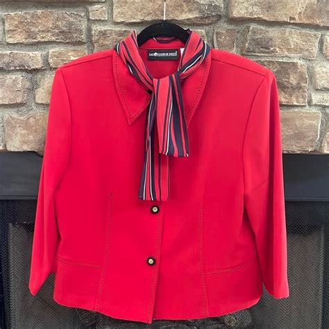 Sag Harbor Jackets Coats Sag Harbor Red And Navy Blue Jacket With