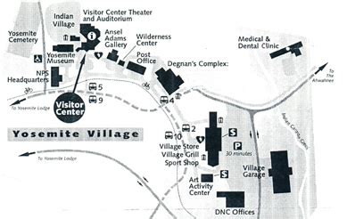 Yosemite village map – Mary Donahue