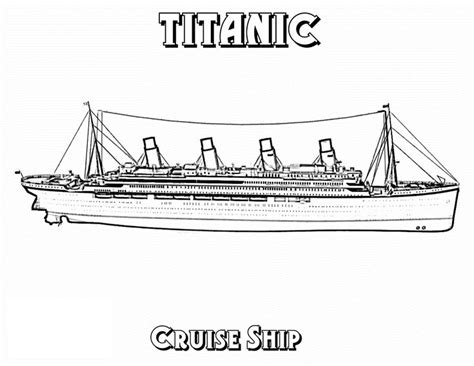 Printable Titanic Coloring Pages - Free Download