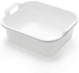 Addis Rectangular Washing Up Bowl With Handles White 39 X 32 X 14 Cm