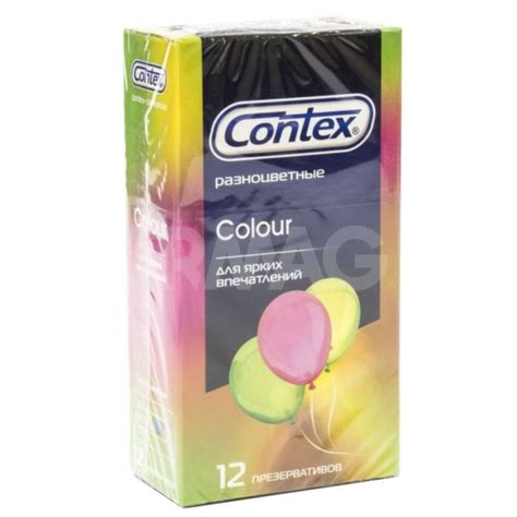 Презервативы Contex Colour Разноцветные (12 шт.) - IRMAG.RU