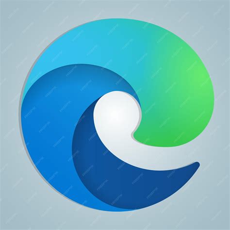 Premium Vector | Microsoft edge chromium browser brand new logo ...