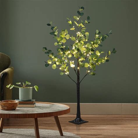 Reviews For Lightshare 4 Ft Lighted Eucalyptus Warm White Tree