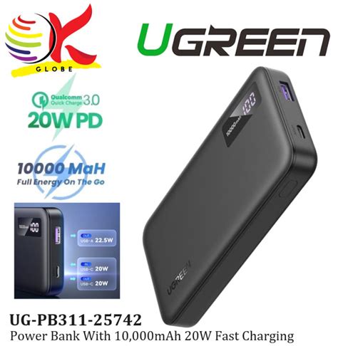 UGREEN UG PB311 25742 10000MAH POWER BANK WITH PD3 0 20W TWO WAY FAST