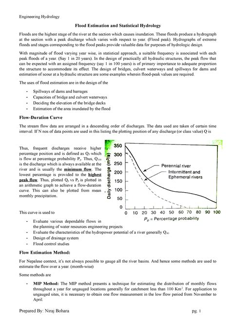 Statistical Hydrology And Flood Estimation Flood Estimation And