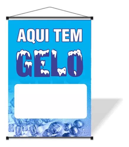 Banner Temos Gelo X Cm Parcelamento Sem Juros