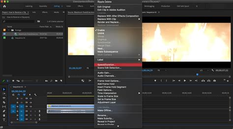 How To Reverse A Clip In Premiere Pro A Step By Step Guide