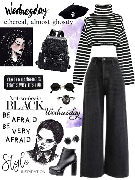 By Wednesday Outfit Shoplook Wednesday Outfit Wednesday Addams