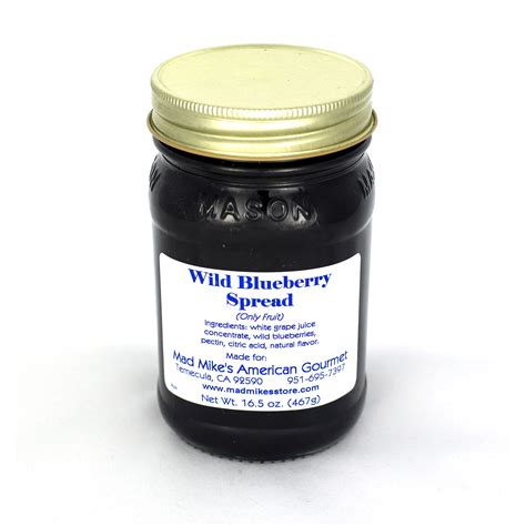 Wild Blueberry Spread Mad Mike S American Gourmet