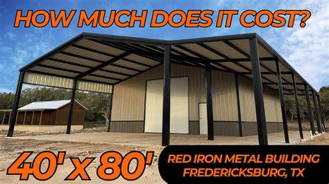 How Much Did It Cost X Red Iron Building With Wrap Around