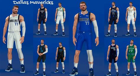 Nba 2k22 Dallas Mavericks All Nike Jerseys Pack