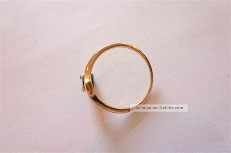 Prachtvoller Sehr Exclusiver Antiker Ring Gold 585 Mit Saphir Und Diamanten