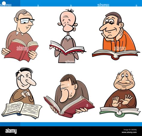 readers characters set cartoon Stock Vector Image & Art - Alamy