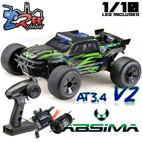 Absima EP Truggy AT3 4 V2 1 10 4Wd RTR Escobillas