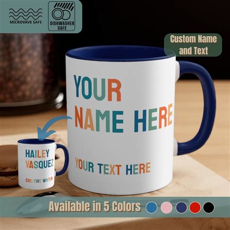 Personalized Office Mug With Name Office Mug T For Colleague T