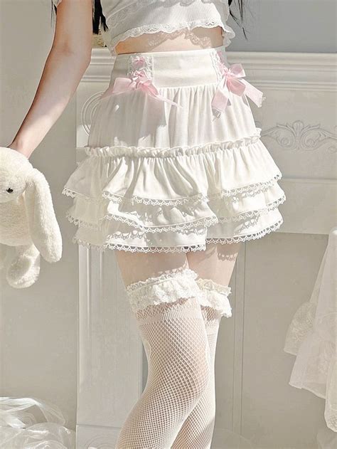 White Babydoll Skirt In 2022 Kawaii Skirt Pretty Outfits White Mini