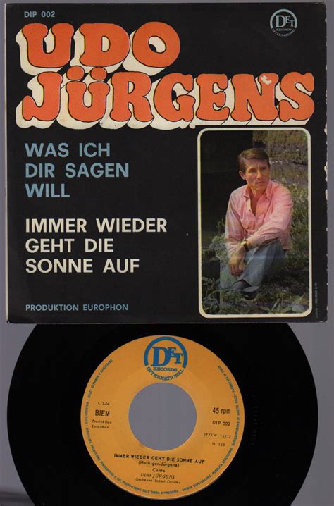 Udo J Rgens Was Ich Dir Sagen Will Vinyl Discogs