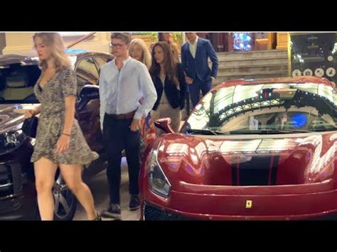 HYPERCARS GORGEOUS SEXY GIRLS CHILLING NIGHTLIFE MONACO CAR